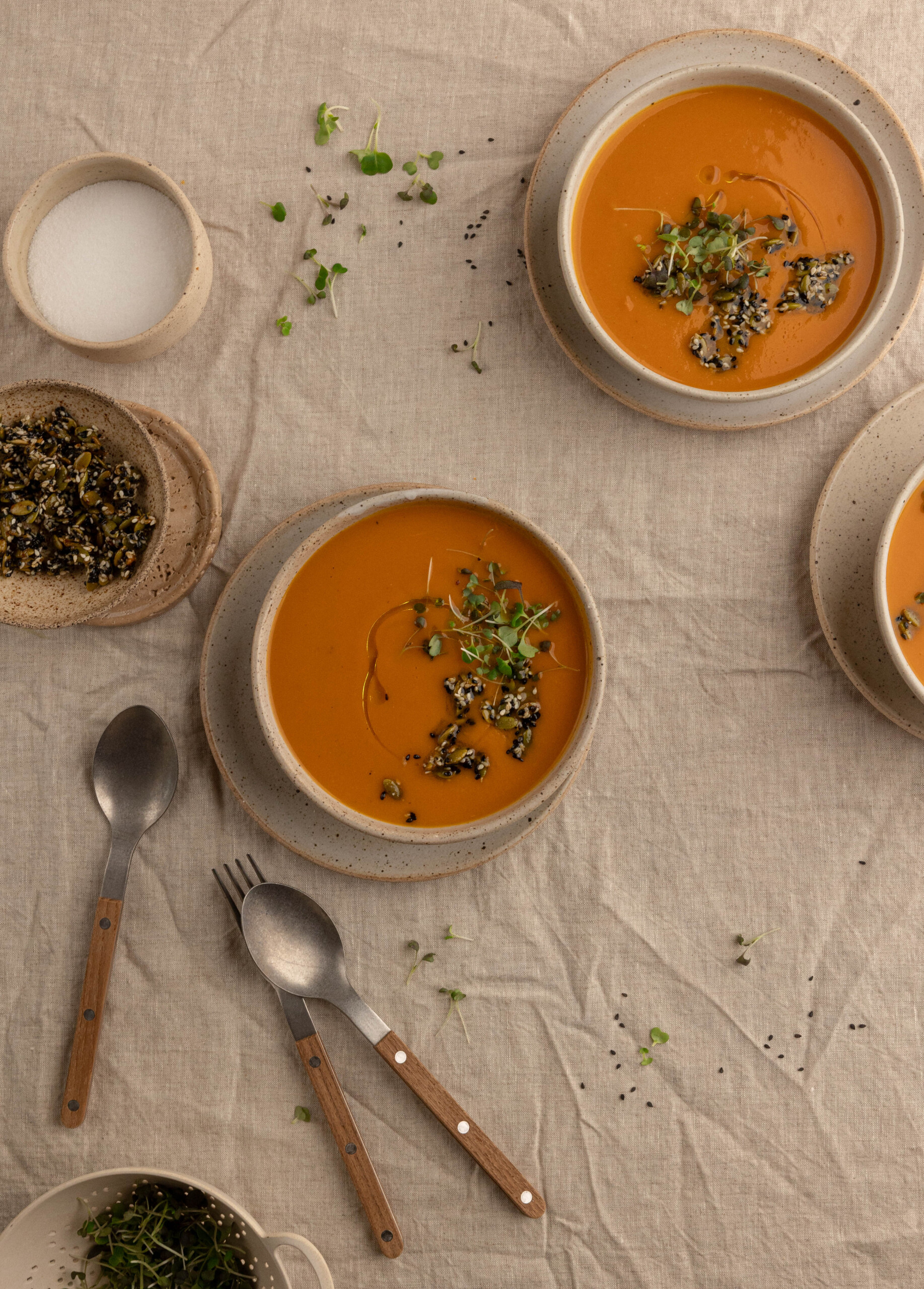 ginger miso sweet potato soup