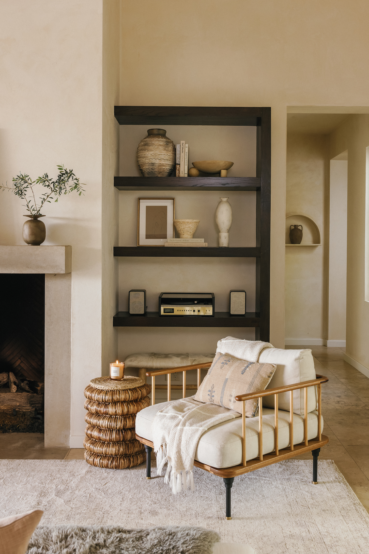 Camille Styles Living Room Design - Shelf Styling