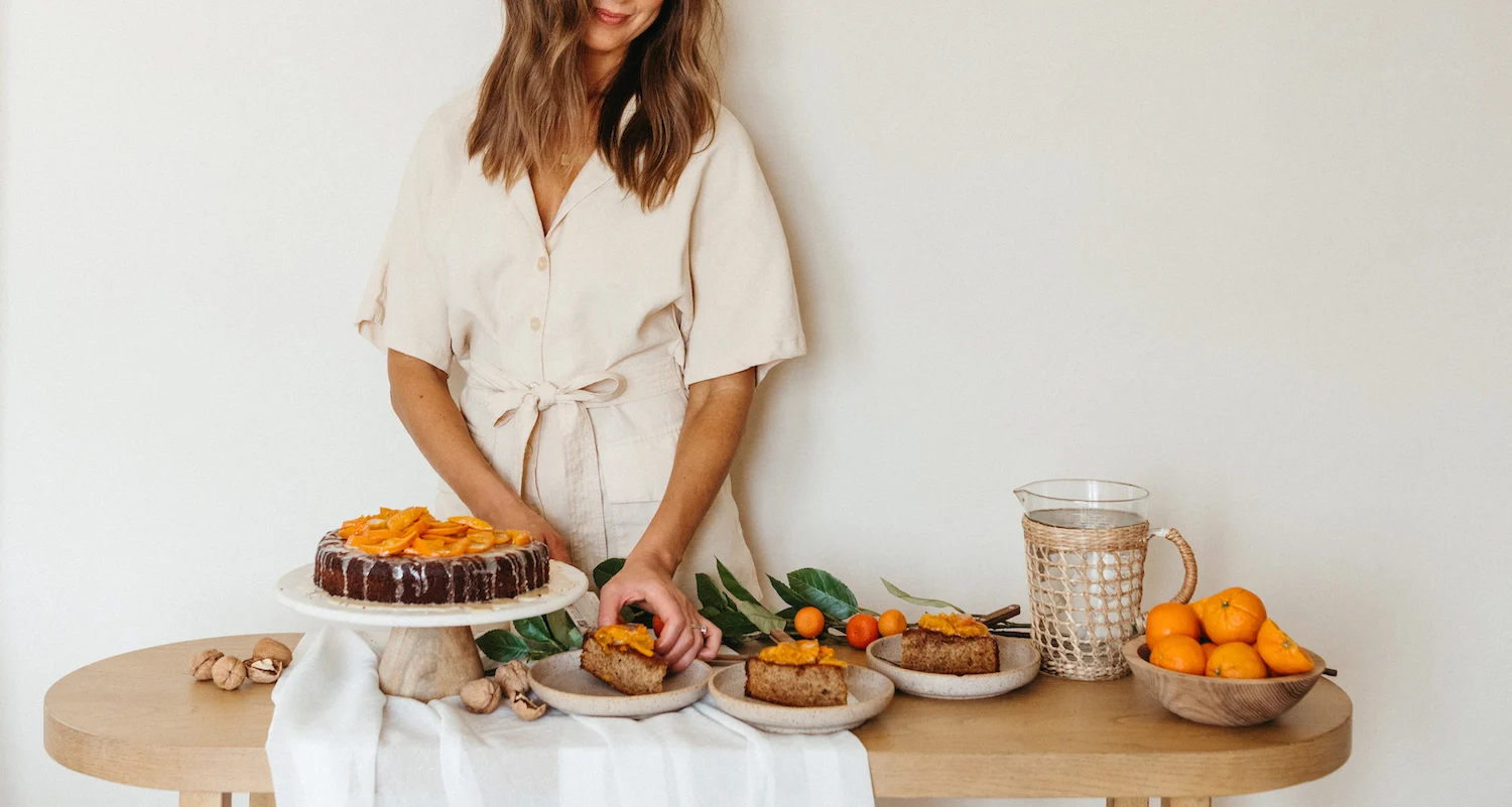 Walnut & Honey Olive Oil Cake with Candied Citrus_foods for brain health