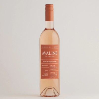 avaline rose wine bottle