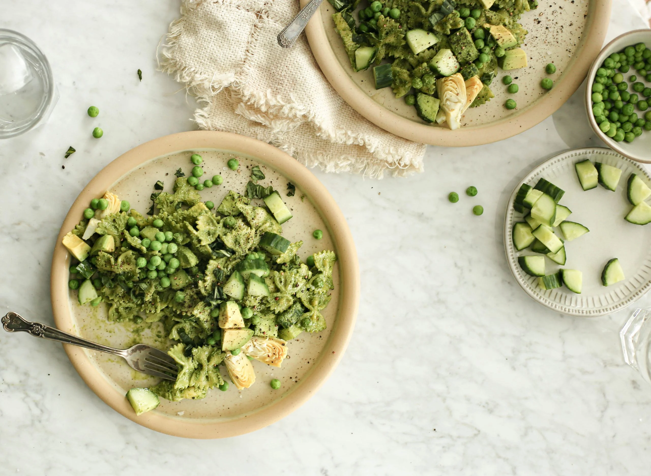 green goddess pasta salad