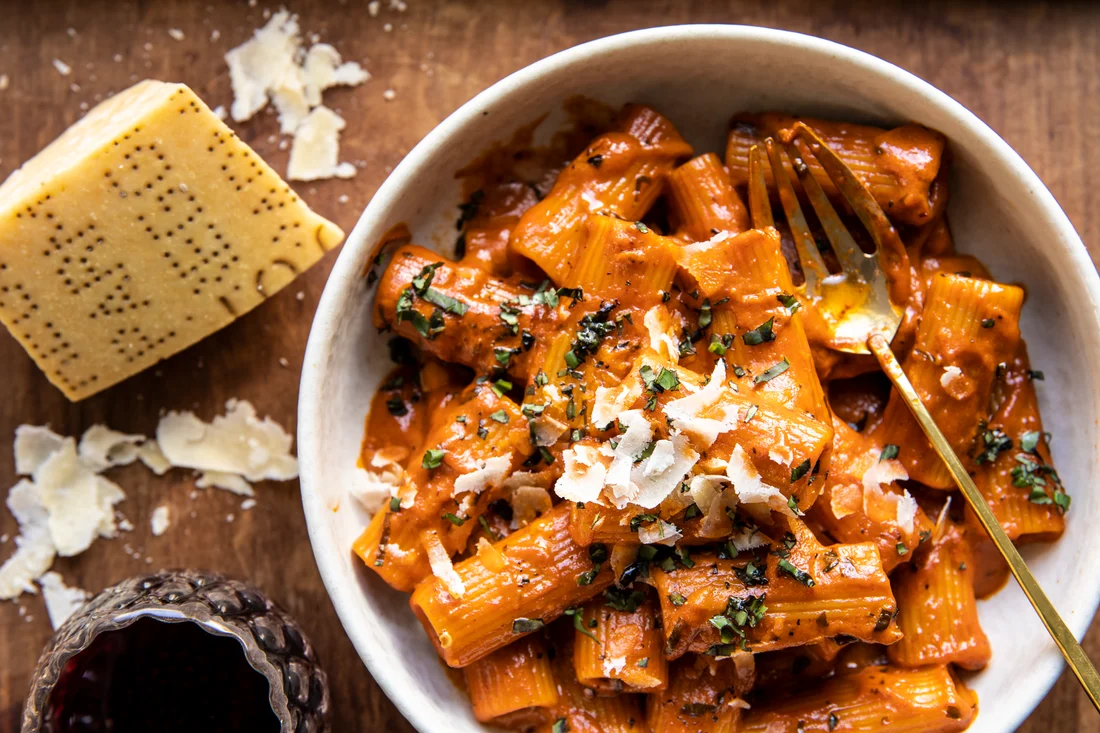 Pesto Pasta Alla Vodka_holiday party recipes
